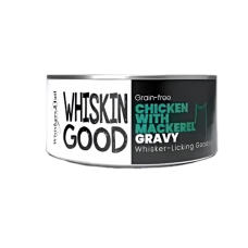 WhiskinGood Wet Food Chicken w/Mackerel in Gravy 70g, 506983, cat Wet Food, WhiskinGood, cat Food, catsmart, Food, Wet Food